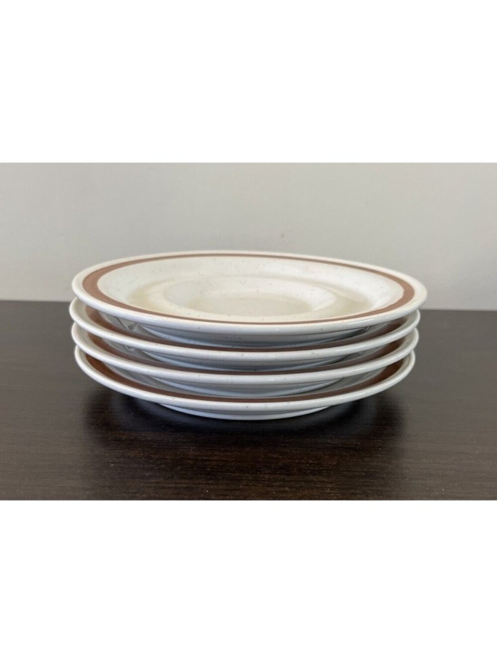 Autumn Collection Sanibel Stoneware Japan Saucers 6" Set Of Four